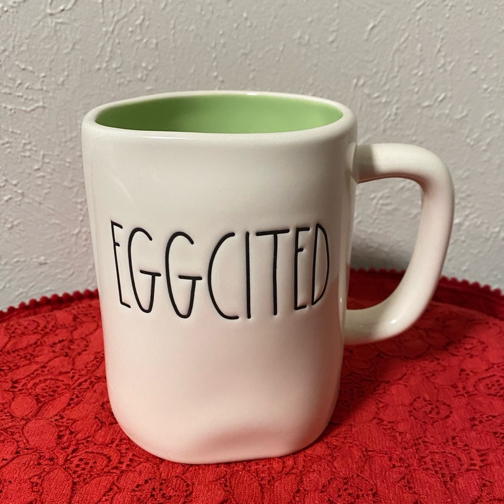 Rae Dunn Easter ‘Eggcited’ mug